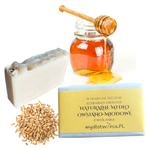 NATURALNE MYDŁO OWSIANO-MIODOWE - 115 G