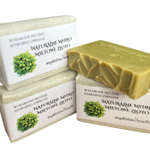 NATURALNE MYDŁO MIĘTOWE ZŁOTO